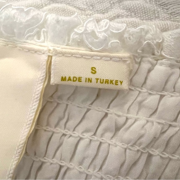 Anthropologie Maeve Anastasi Lace White Midi Dress - Picture 8 of 12